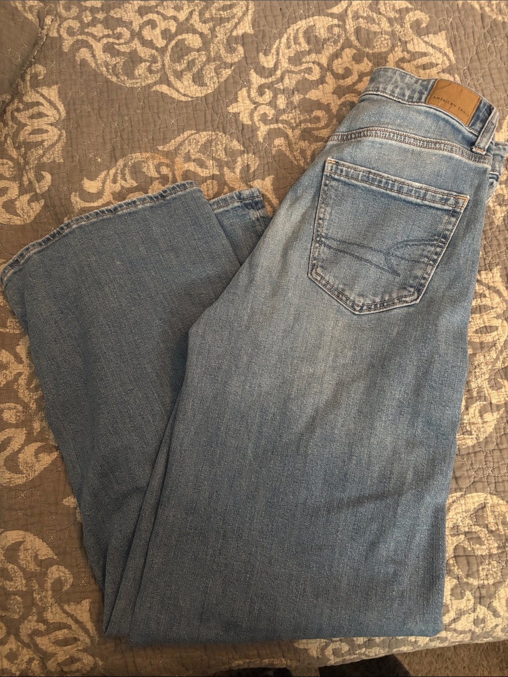 American Eagle Outfitters Light Blue Wide Leg Jeans